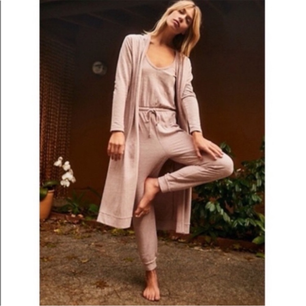 Free People Beach Bicoastal Long Duster Cardigan Sweet Whisper XS - Picture 2 of 12